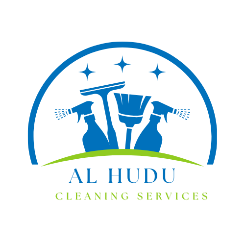 White And Blue Modern Cleaning Services Logo